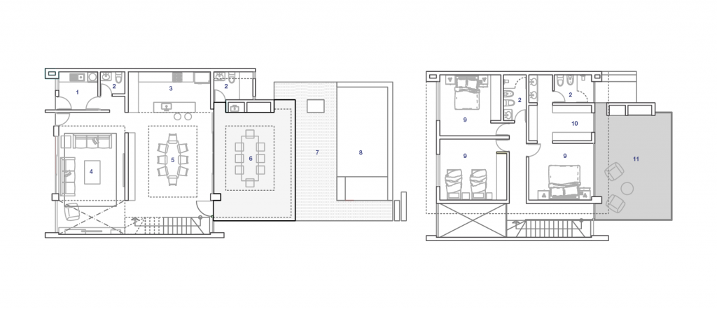 plano casa en el lago estandarq