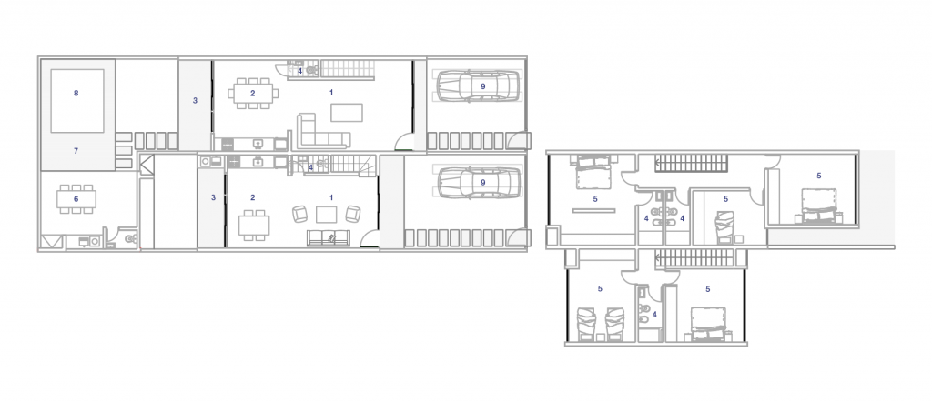 plano duplex estandarq arquitectura diseño misiones