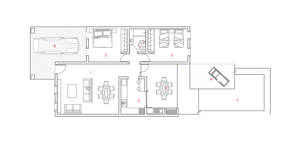 plano jazmines estandarq arquitectura